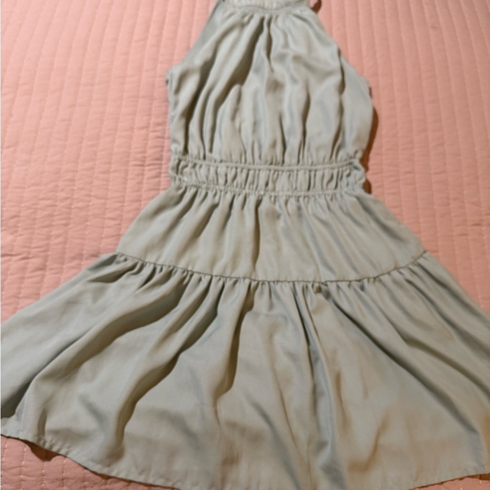 Japna Light Sage Mini Dress